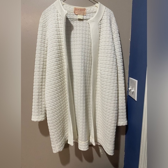 hedy knits Sweaters - Vintage Hedy Knits Of California Open Cardigan Women’s Sweater Beige Size XL